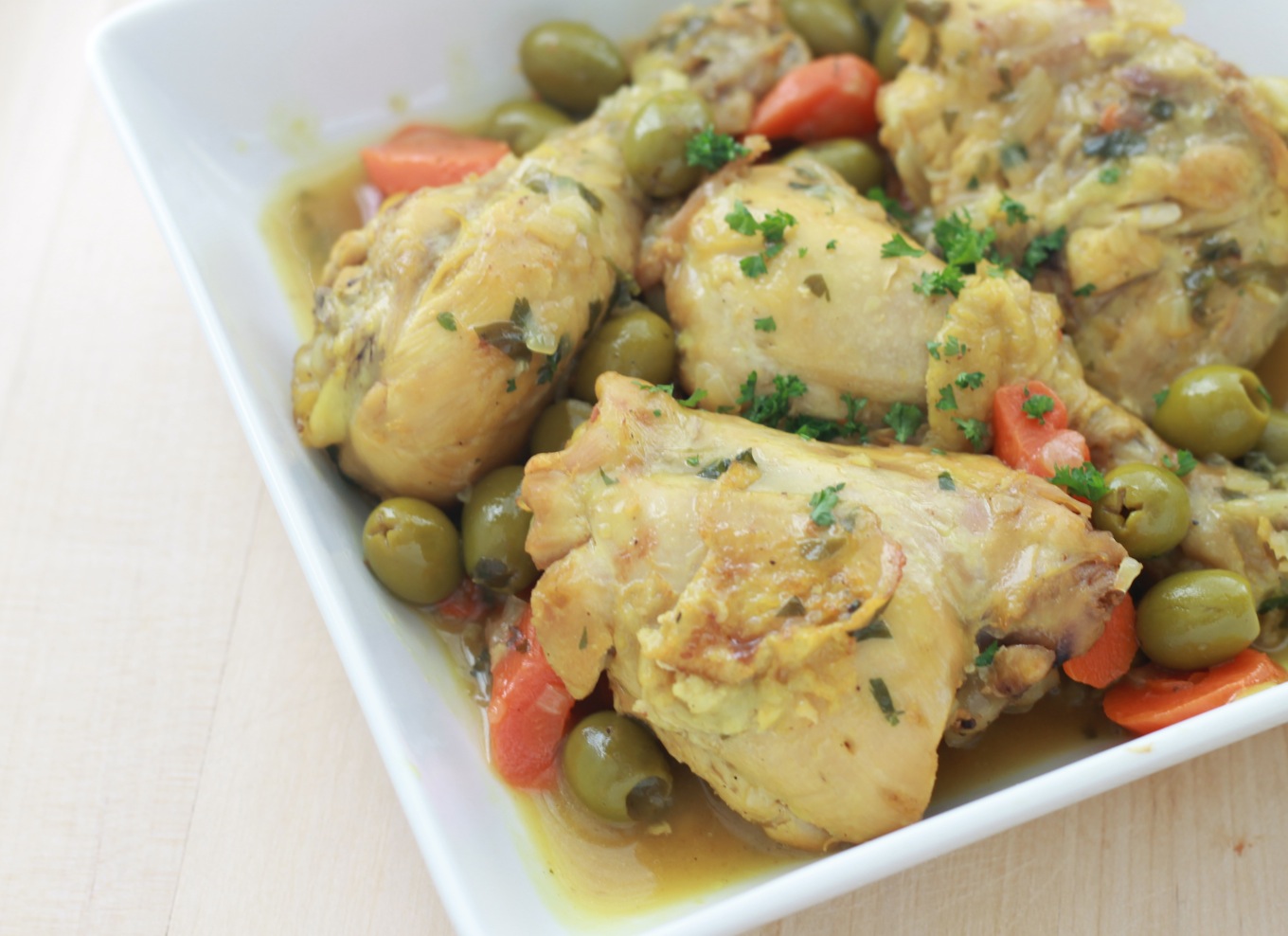 Tajine de poulet aux olives algerien Cuisine Culinaire