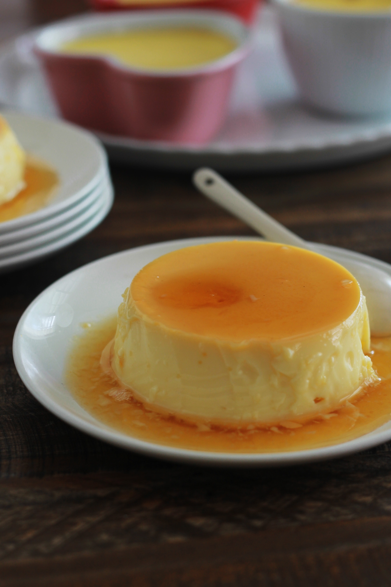 Crème renversée au caramel (flan caramel, ou crème caramel)