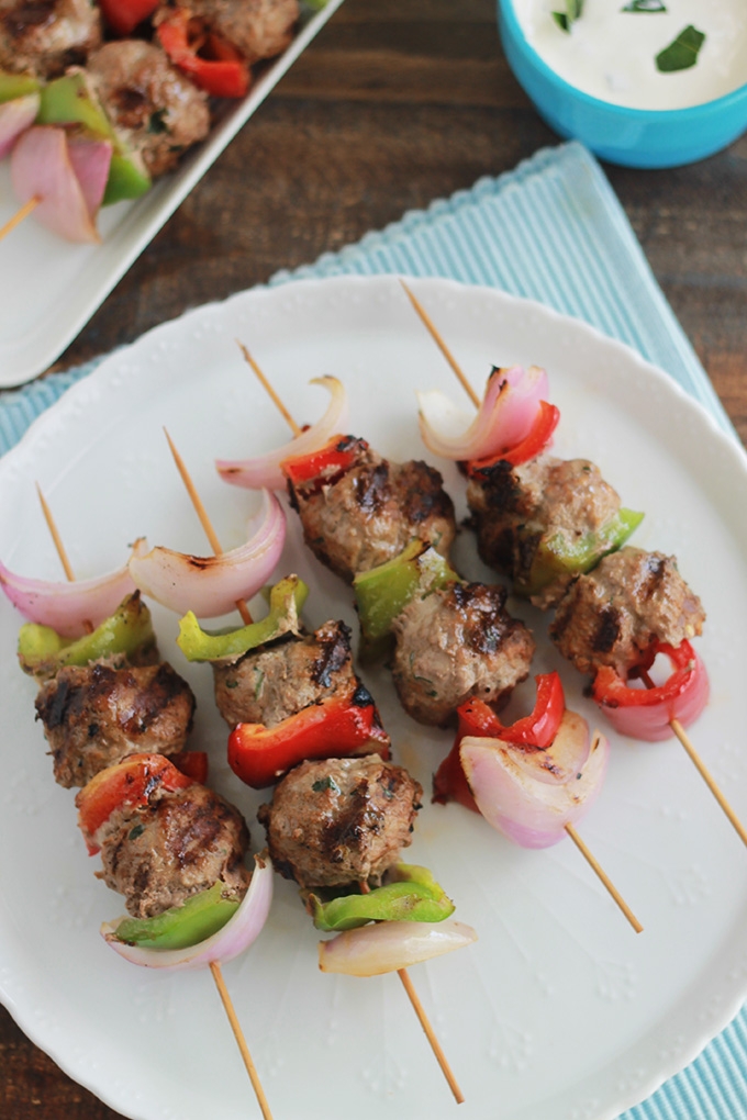 Brochettes de boulettes de boeuf