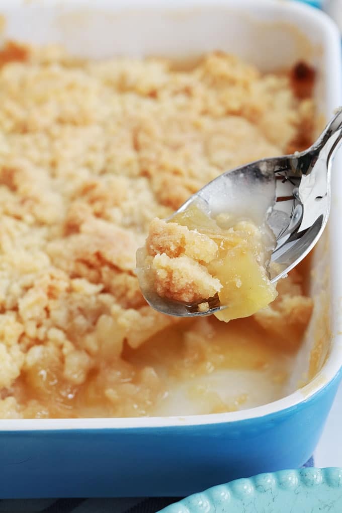 Crumble aux pommes fondantes et caramélisées