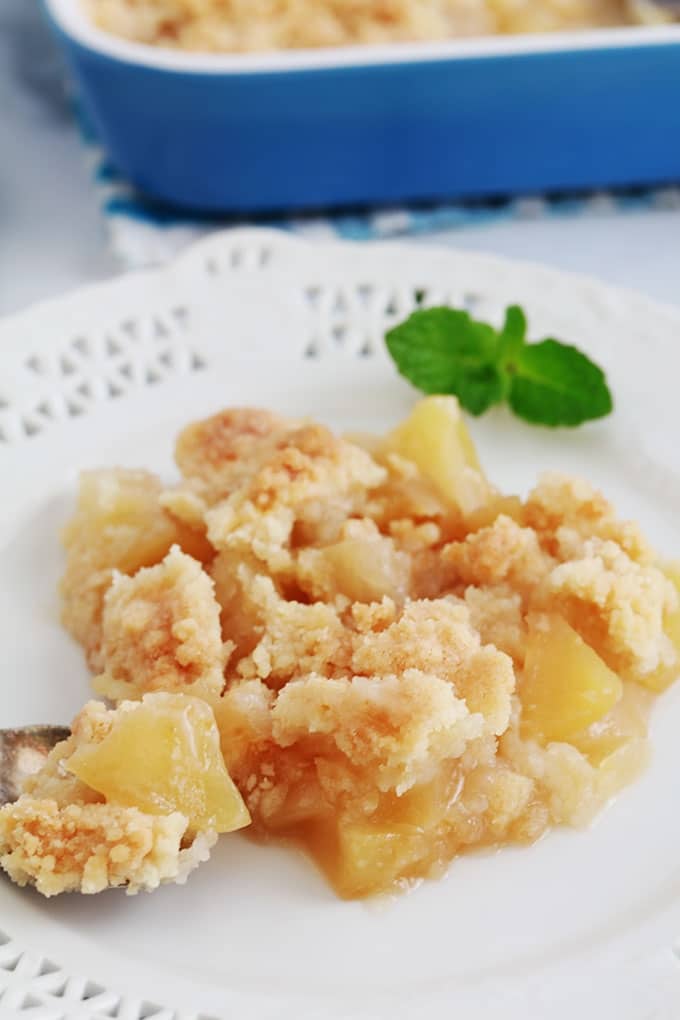 Crumble aux pommes fondantes et caramélisées