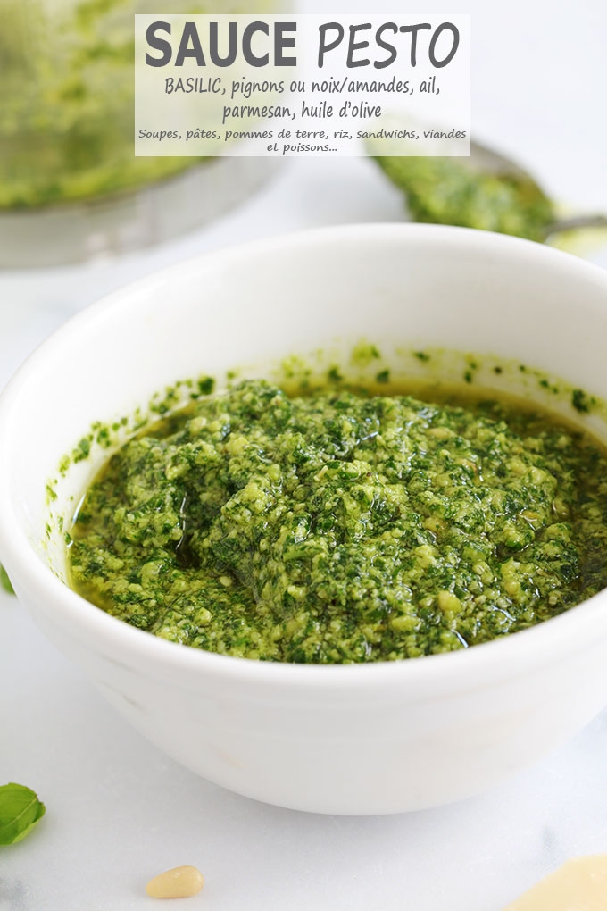 Pesto au basilic maison (pesto traditionnel)