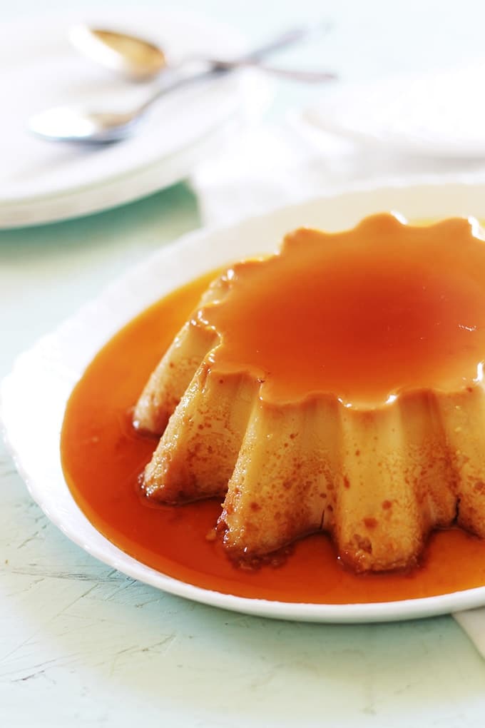 Flan Au Lait Concentré Flan Mexicain Traditionnel