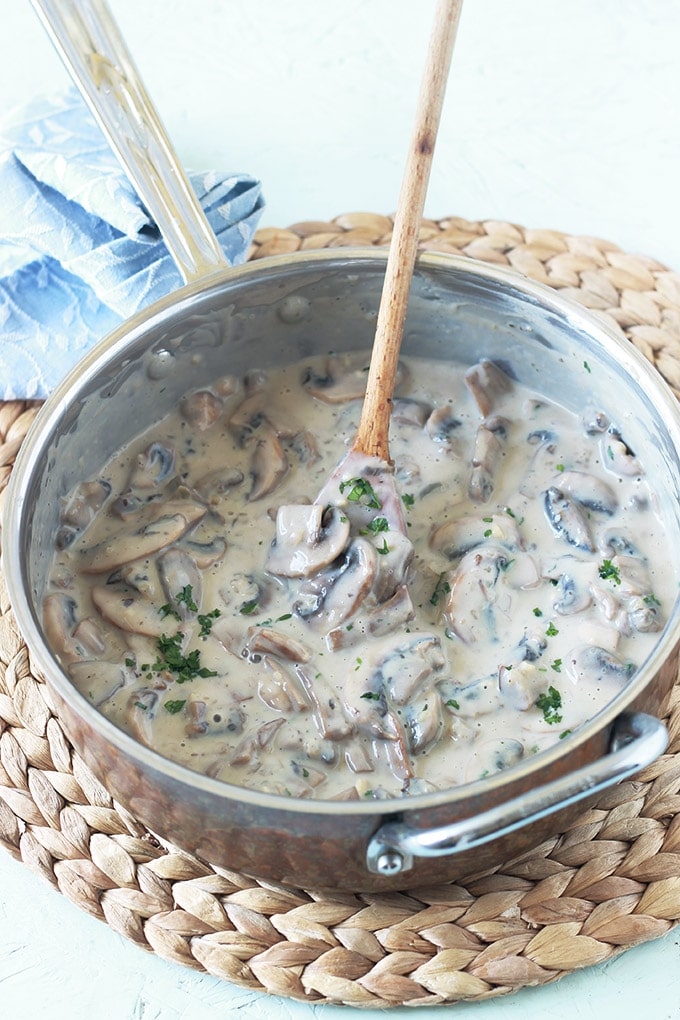 Sauce aux champignons facile avec ou sans crème - Cuisine Culinaire