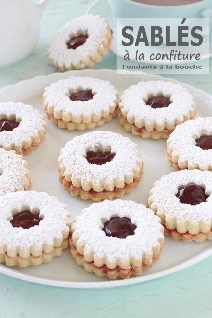 Sablés à la confiture extra fondants