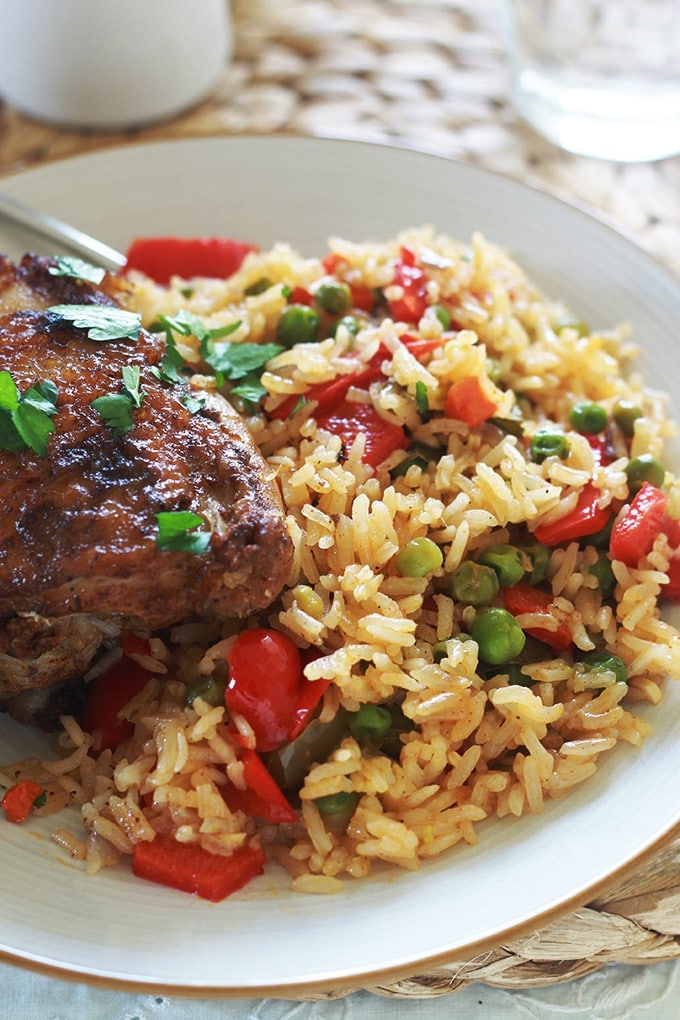 Riz Au Poulet Et Légumes