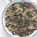 RIz aux champignons façon pilaf dans une poêle