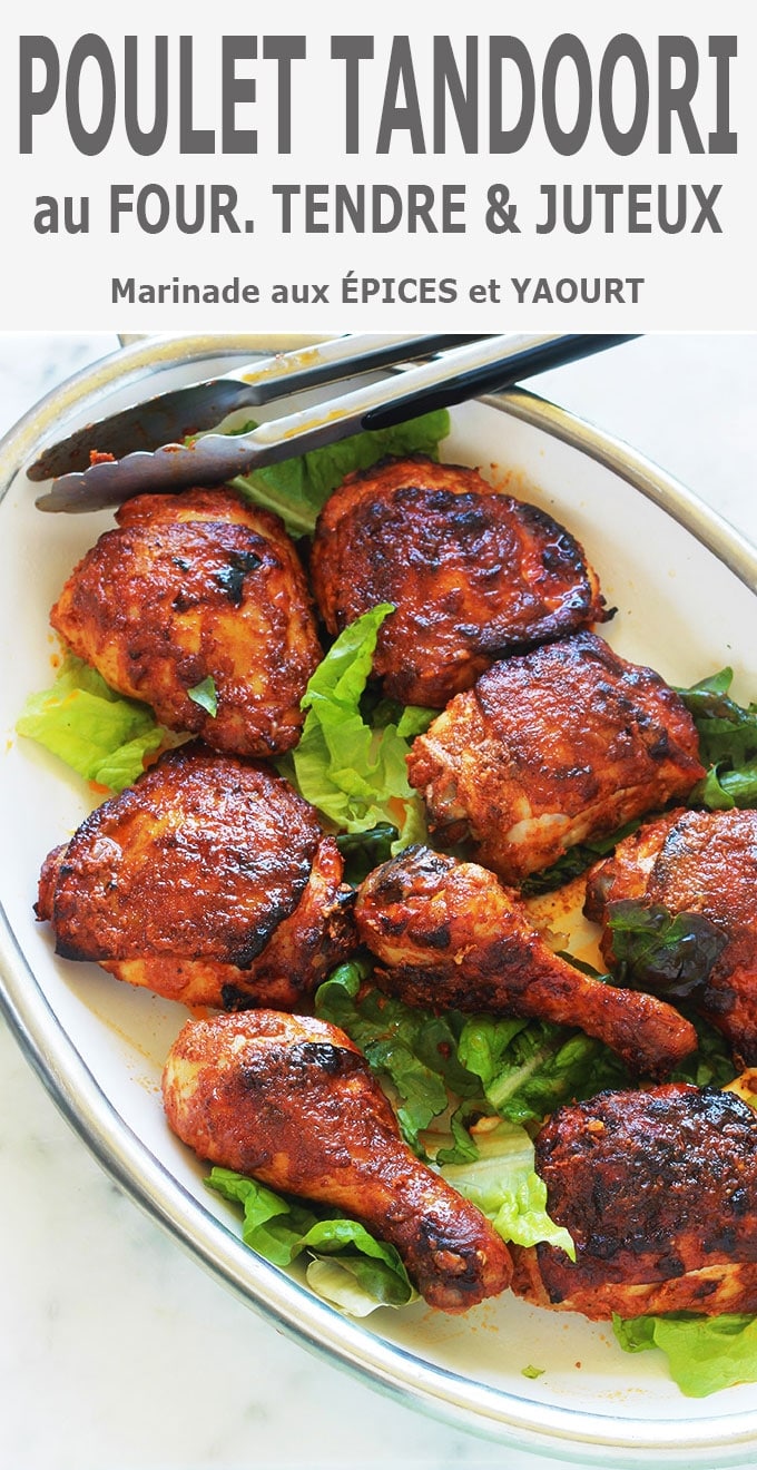 Poulet tandoori au four ou poêle - recette facile