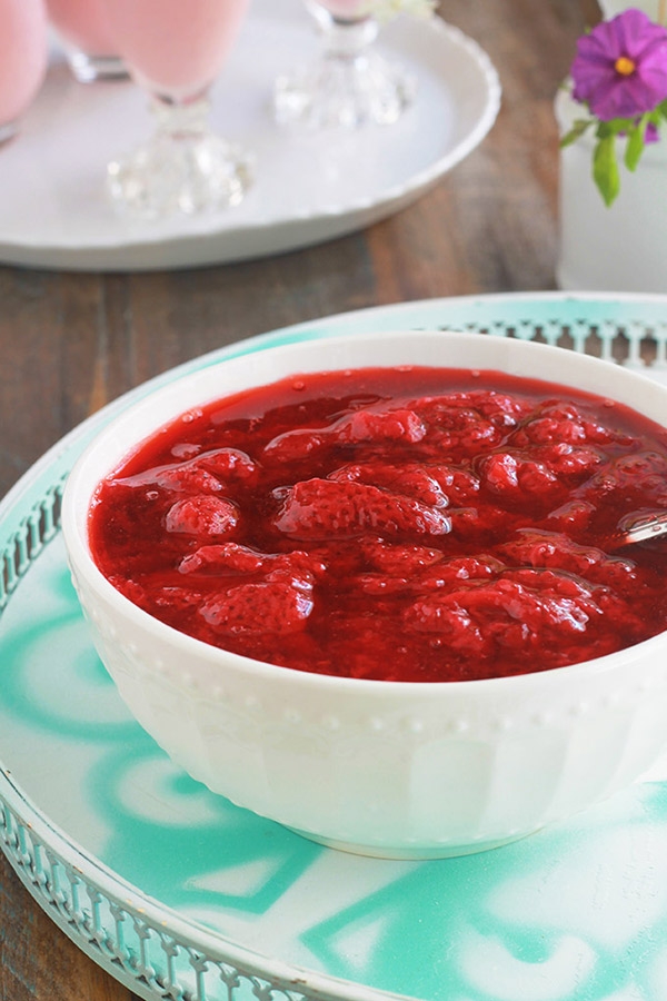 Coulis de fraises avec cuisson, recette facile rapide Cuisine Culinaire