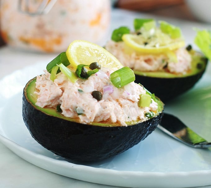 Avocats Farcis Aux Rillettes De Saumon Recette Facile Et Rapide