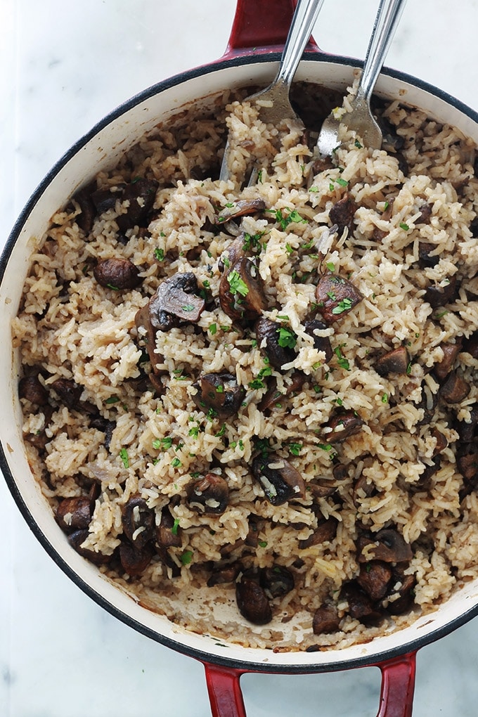 Riz Aux Champignons Au Four Cuisine Culinaire