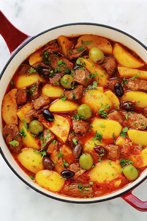 Boeuf mijoté aux pommes de terre, recette facile - Cuisine ...