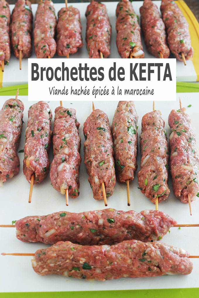 Brochettes de kefta à la marocaine