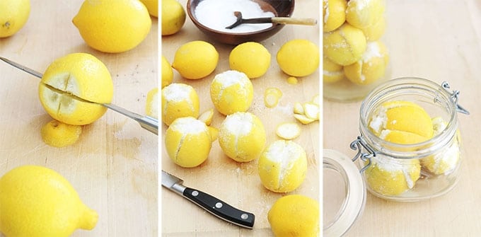 Citrons confits au sel en 3 etapes