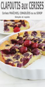 Après avoir testé plusieurs recettes de clafoutis aux cerises, celle-ci est l’une des meilleures. Vous pouvez utiliser des cerises fraîches, dénoyautées ou pas, des cerises congelées ou en conserve. Cet appareil à clafoutis convient également pour d’autres fruits.