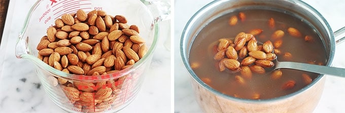 Les amandes émondées sont des amandes dont on a retiré la peau brune. Apprenez à le faire vous-même, c’est plus économique. Et en plus, c’est tellement simple!