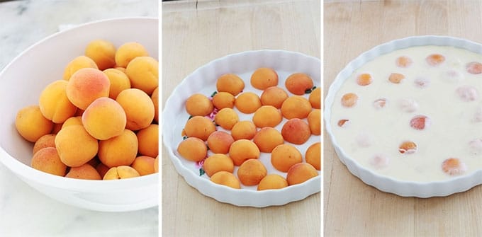 Délicieux clafoutis aux abricots tout simple, avec un petit goût acidulé. Meileure recette de l’appareil à clafoutis, très facile, rapide à préparer et inratable. Utilisez des abricots frais, congelés, au sirop et même secs!