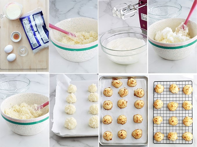 Rochers noix de coco étape par étape