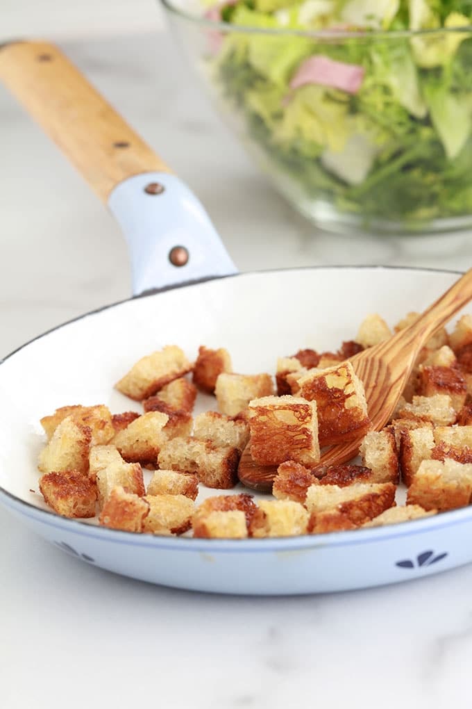 Croutons a la poele facile rapide