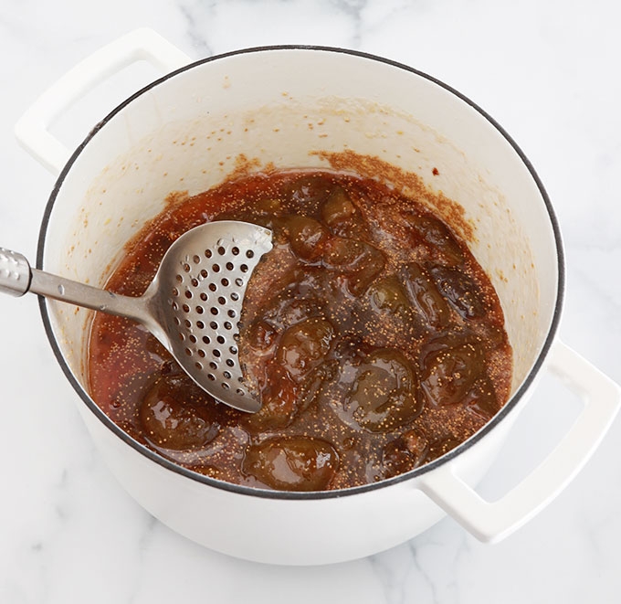 Confiture de figues cuite dans cocotte