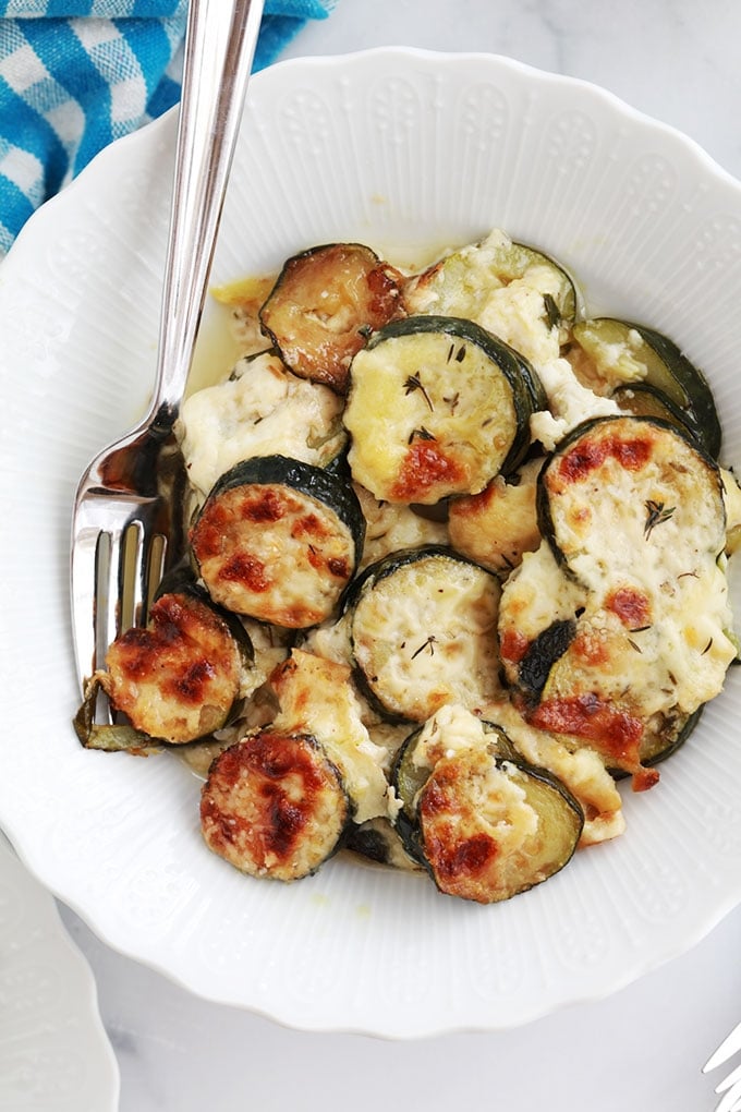 Gratin de courgettes avec bechamel