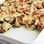 Gratin de courgettes avec bechamel fromage