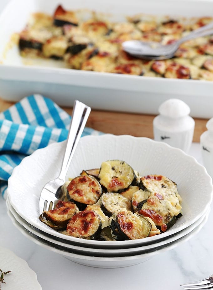 Gratin de courgettes bechamel